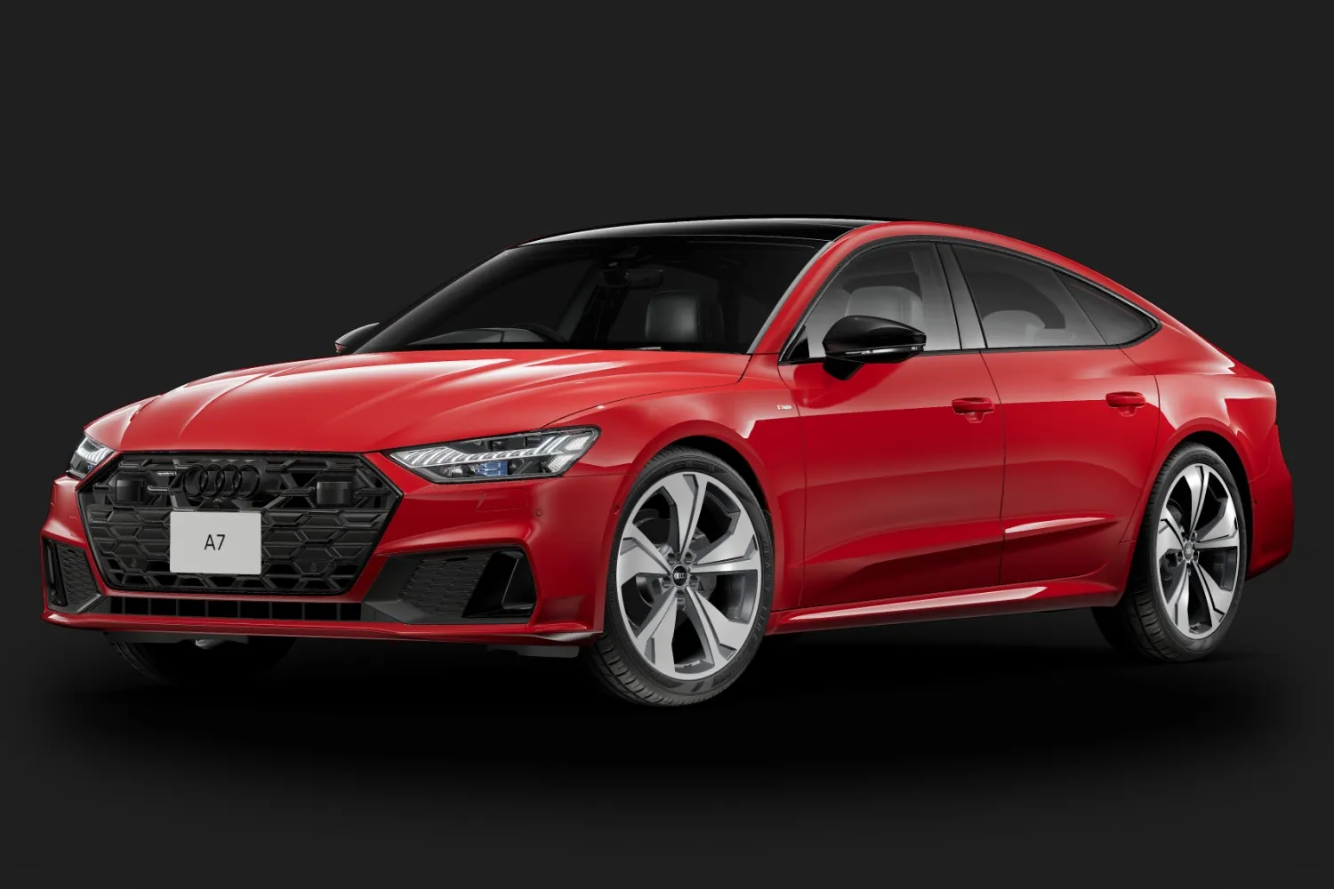Audi A7: Tangorot, S line и чёрные кольца
