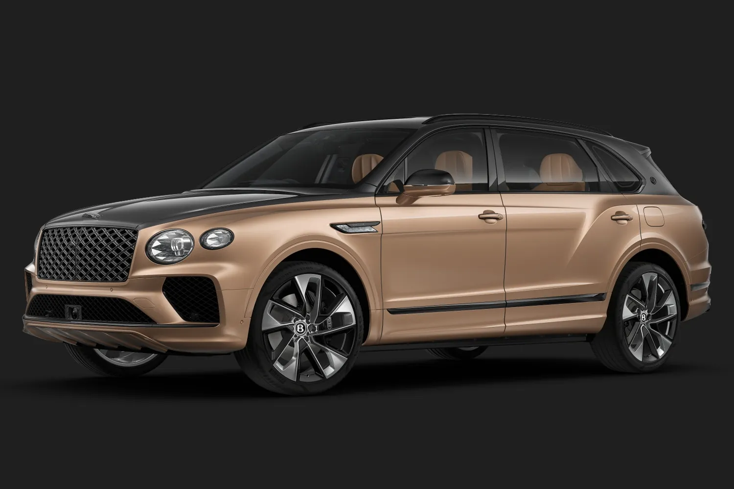 Bentley Bentayga EWB: Два цвета кузова: Magnetic и Rose Gold