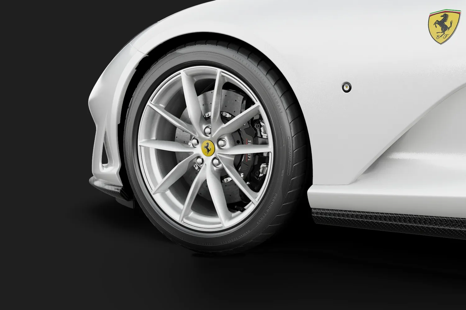 Ferrari 812 GTS: Кованый диск и тёмный суппорт 812 GTS