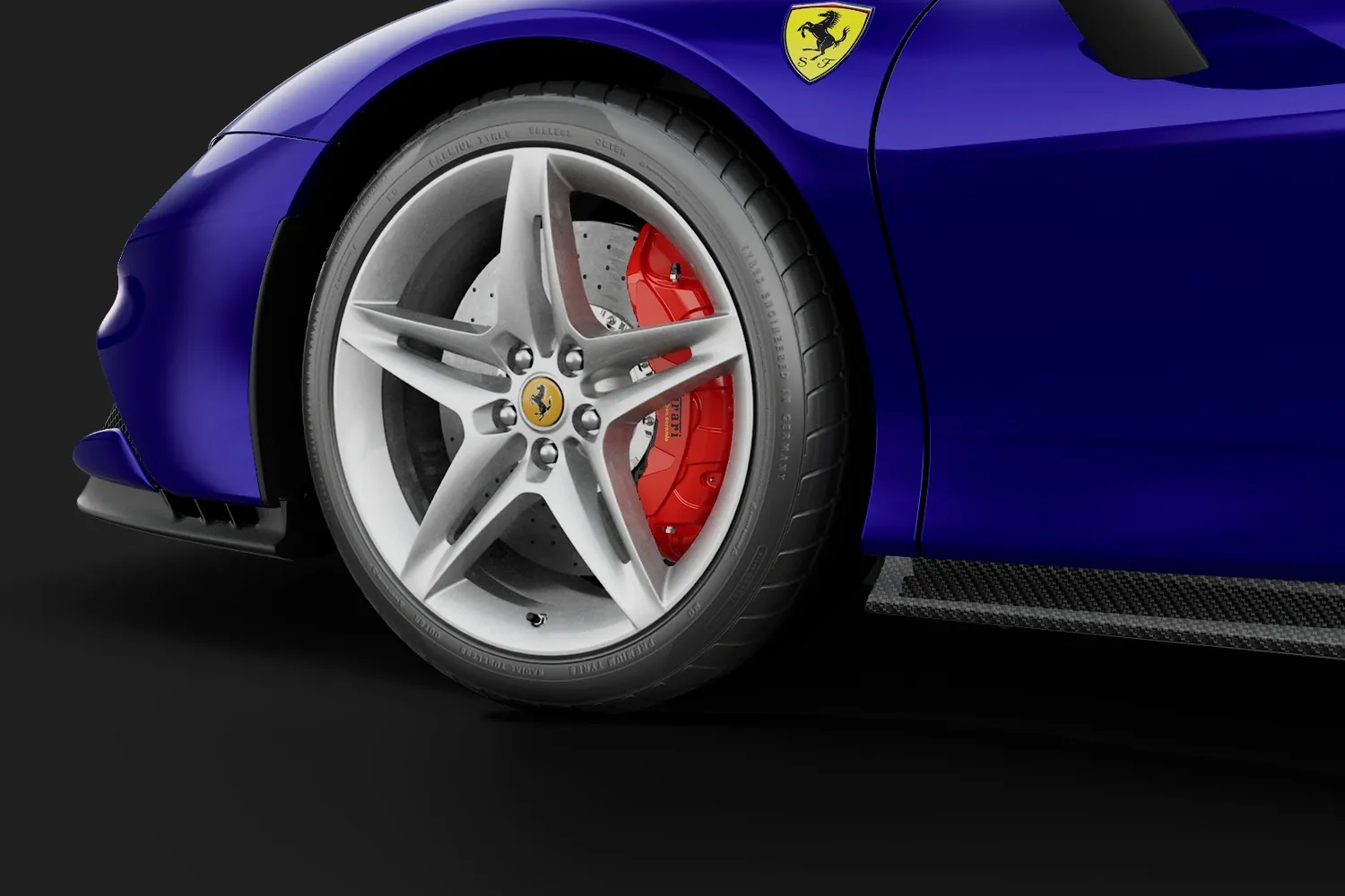 Ferrari SF90 Stradale: Кованый диск и красный суппорт SF90 Stradale