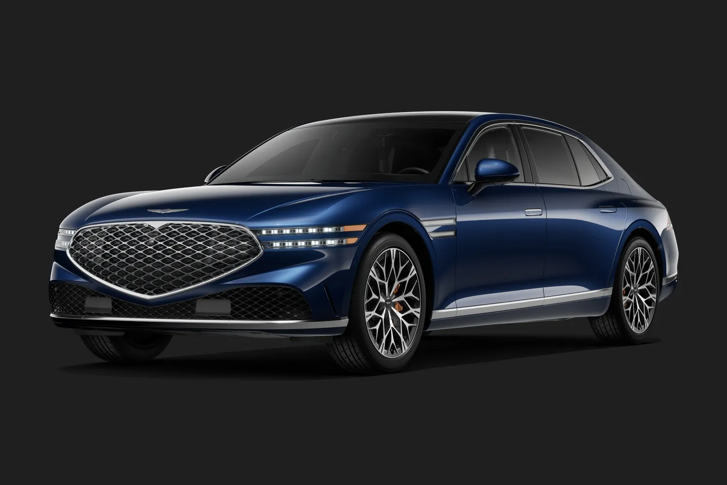 Genesis G90: G90 видит лежачего полицейского заранее