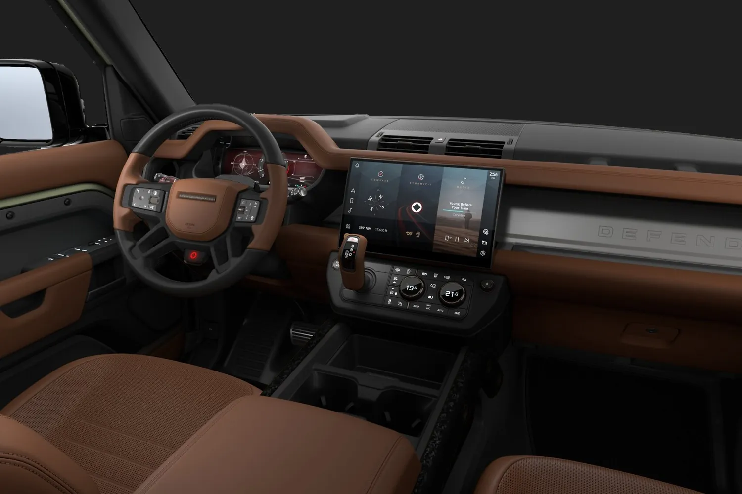 Land Rover Defender: Торпедо OCTA с экраном Pivi Pro и кнопкой режимов