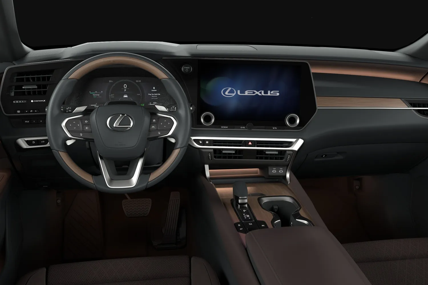 Lexus RX350h: Приборы 12,3 дюйма и бамбук на панели