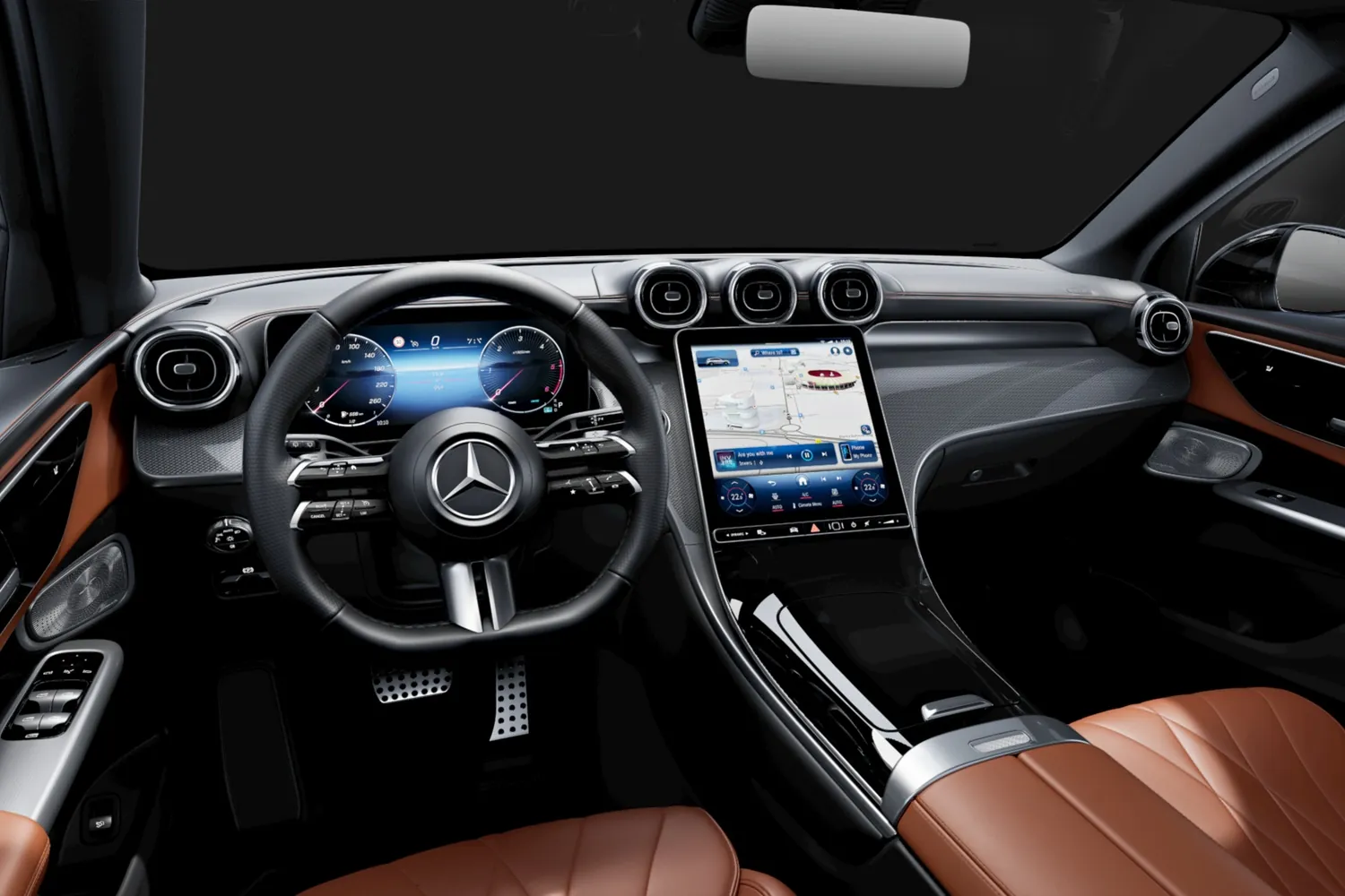 Mercedes-Benz GLC: Кожа siena и экран 11,9 дюйма