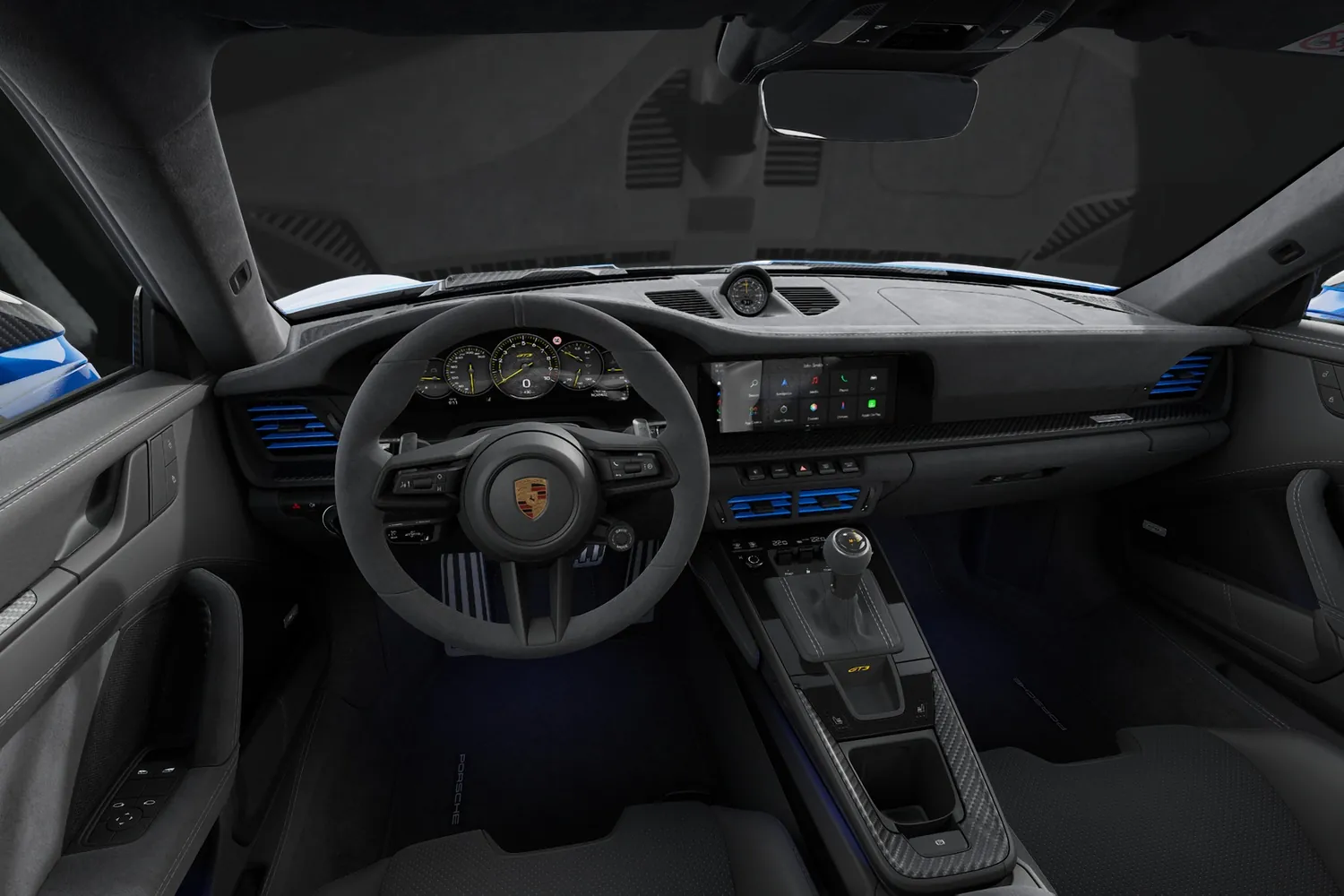 Porsche 911: Тахометр в центре и ключ слева