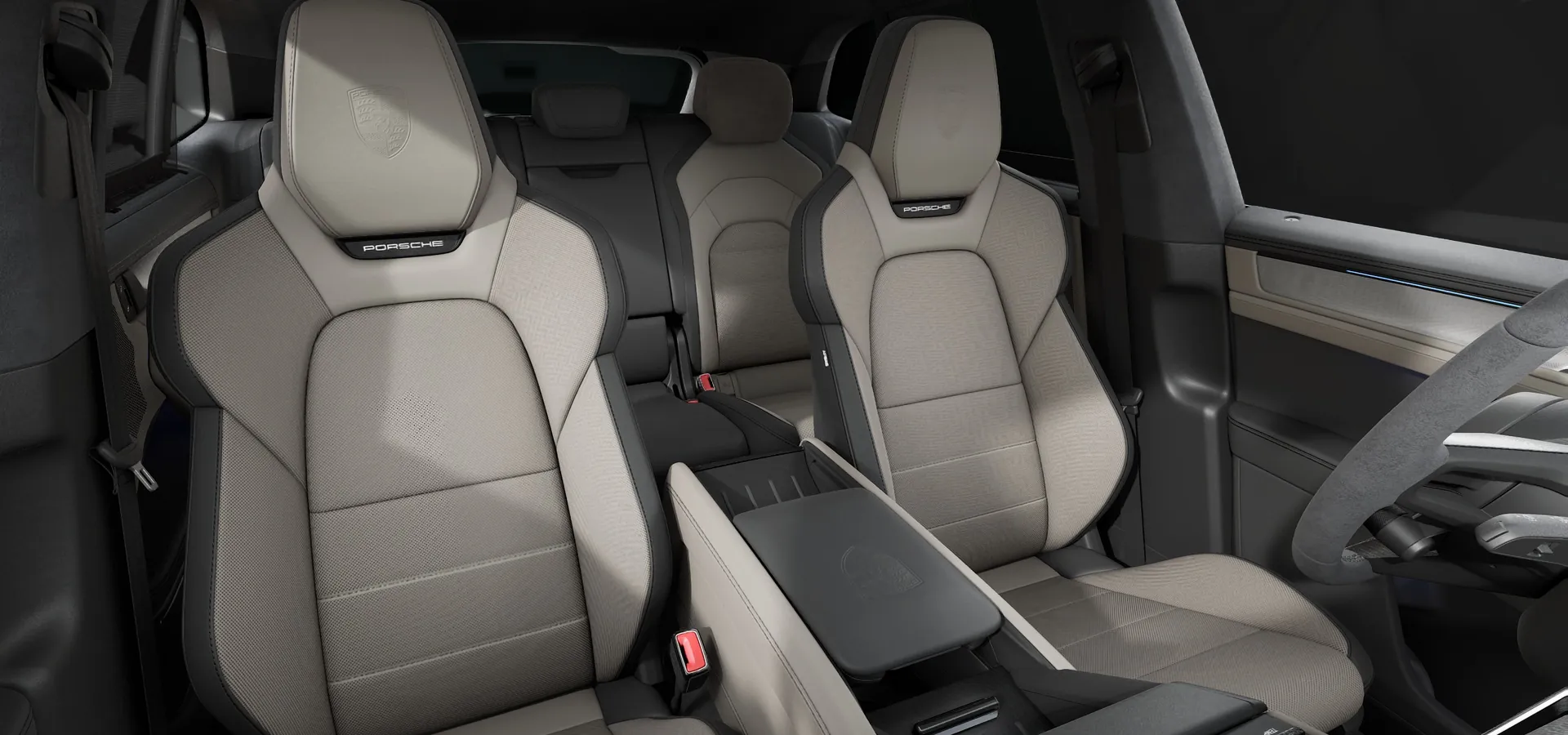 Кресла Limestone Beige с подсветкой PORSCHE