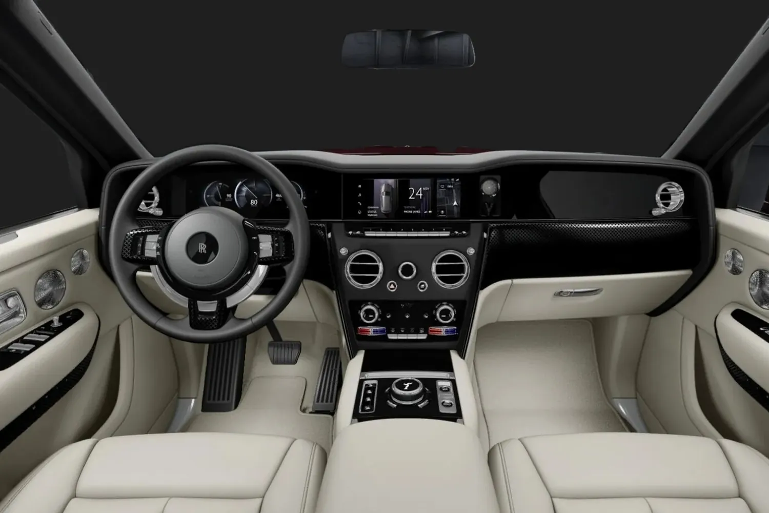 Rolls Royce Cullinan: Стекло от стойки до стойки и панель с подсветкой
