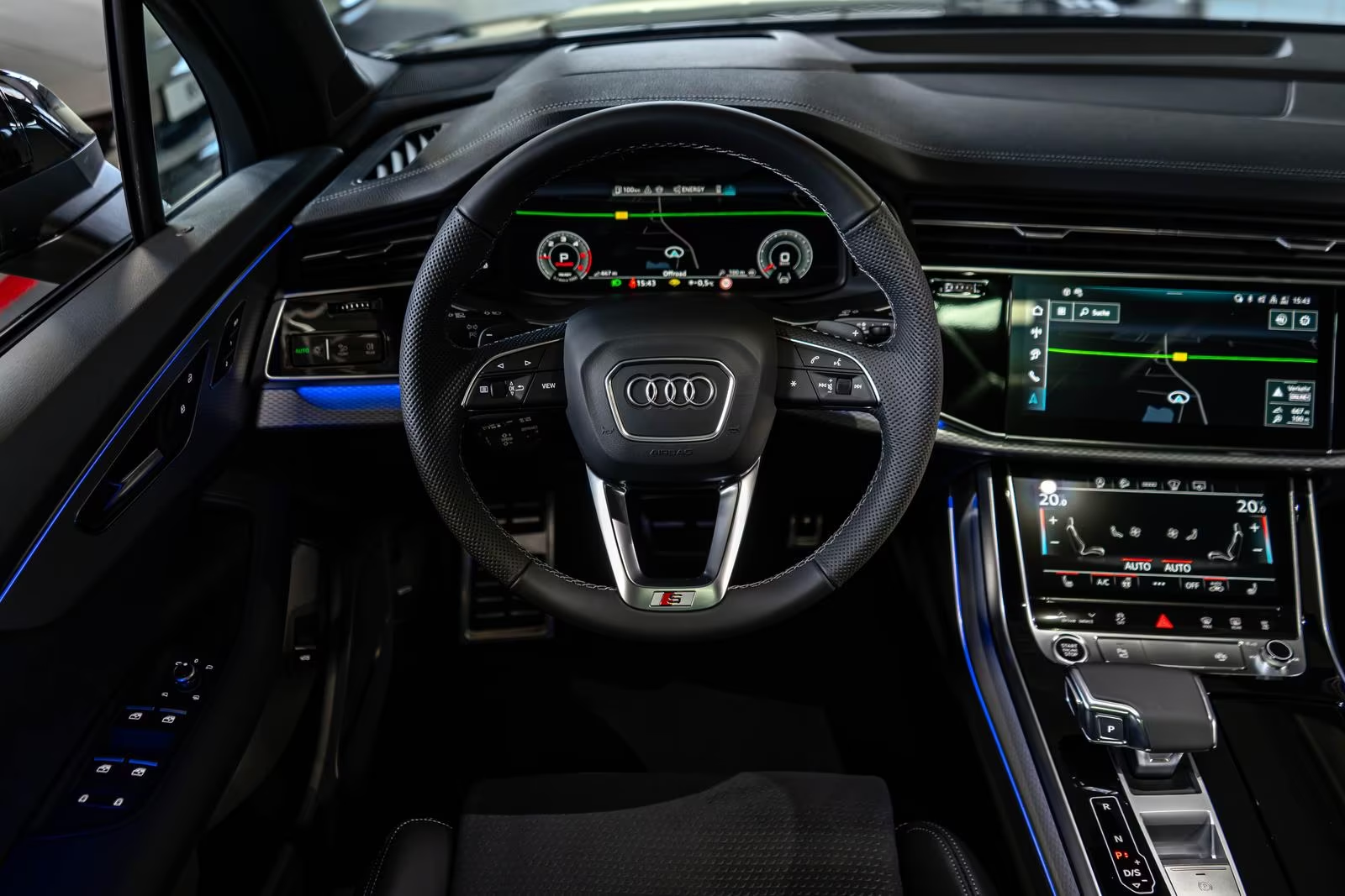Купить Audi Q7 50 TDI quattro S-Line 2026 3.0 л 286 л.с Дизель с доставкой: пробег 120 км, Чёрный, Автомат, Полный привод, поставка из Германия, фото 20