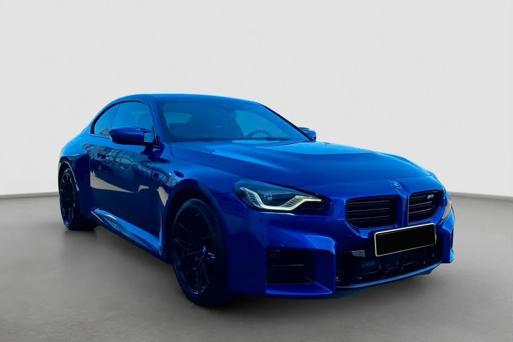 Заказать BMW M2 2025 3.0 л 460 л.с Бензин с пробегом 2 607 км, Механика, Задний привод, цвет Синий, поставка из Германия, доставка по РФ