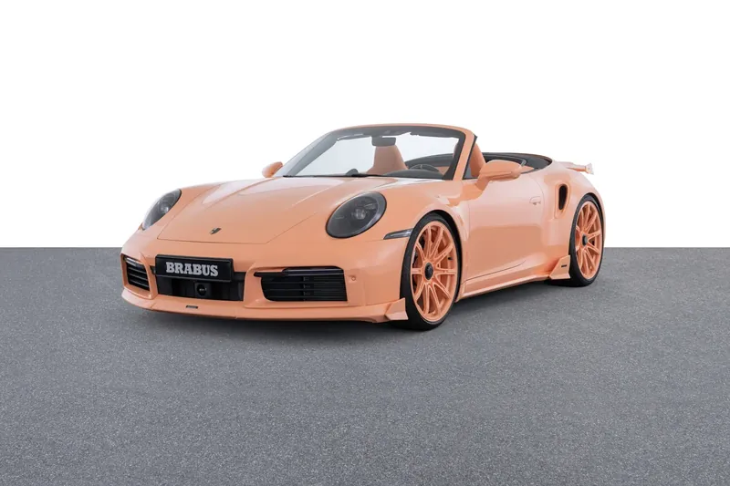 Заказать Brabus 900 PEETCH Porsche 911 Turbo S Cabriolet 2026 3.7 л 900 л.с Бензин с пробегом 10 км, Автомат, Полный привод, цвет Оранжевый, поставка из Германия, доставка по РФ 900 PEETCH Porsche 911 Turbo S Cabriolet - фото 3