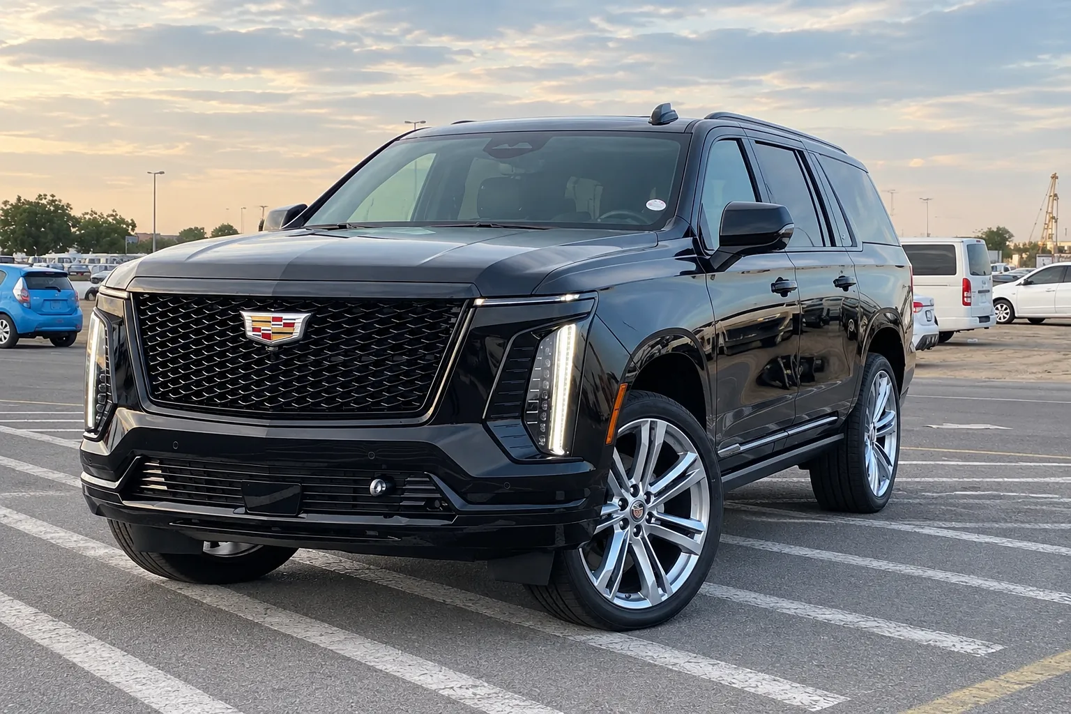 Cadillac Escalade Platinum Sport (Long/ESV) 2026, чёрный