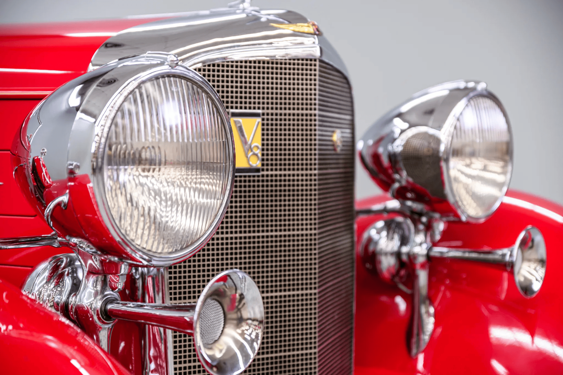 Официальная поставка Cadillac Series 355-C Eight V8 Convertible Coupe 1933 5.8 л 115 л.с Бензин, Красный, Механика, Задний привод, привезён из США, фото 16