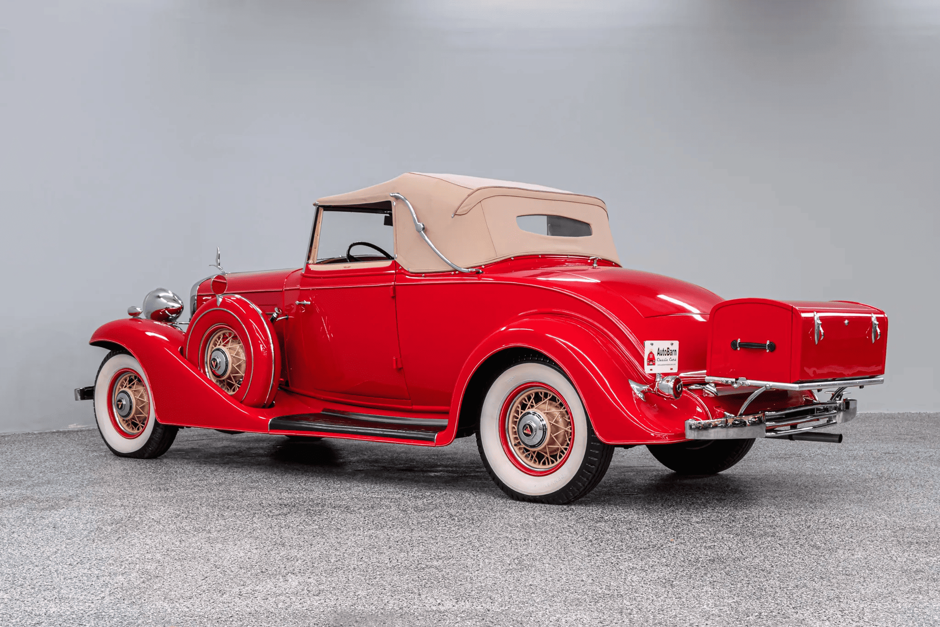 Cadillac Series 355-C Eight V8 Convertible Coupe 1933 5.8 л 115 л.с Бензин в продаже: Красный, Механика, Задний привод, страна-производитель — США, доставка по РФ, фото 4