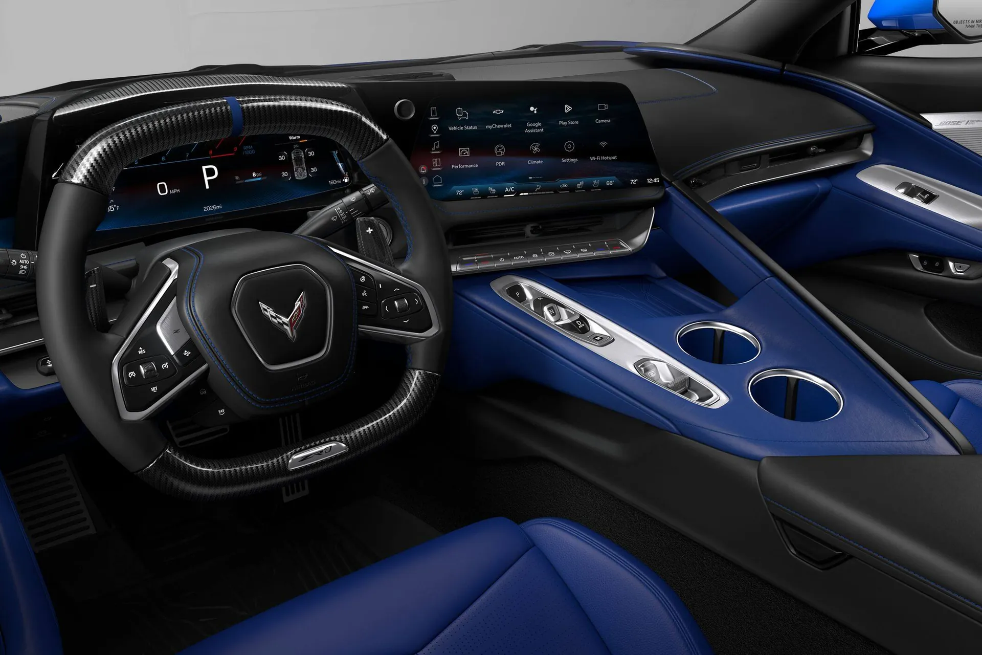 Автомобиль Chevrolet Corvette ZR1 Coupe 3LZ 2026 2026 5.5 л 1064 л.с Бензин, Синий, пробег 0 км, производство — США, доставка по РФ