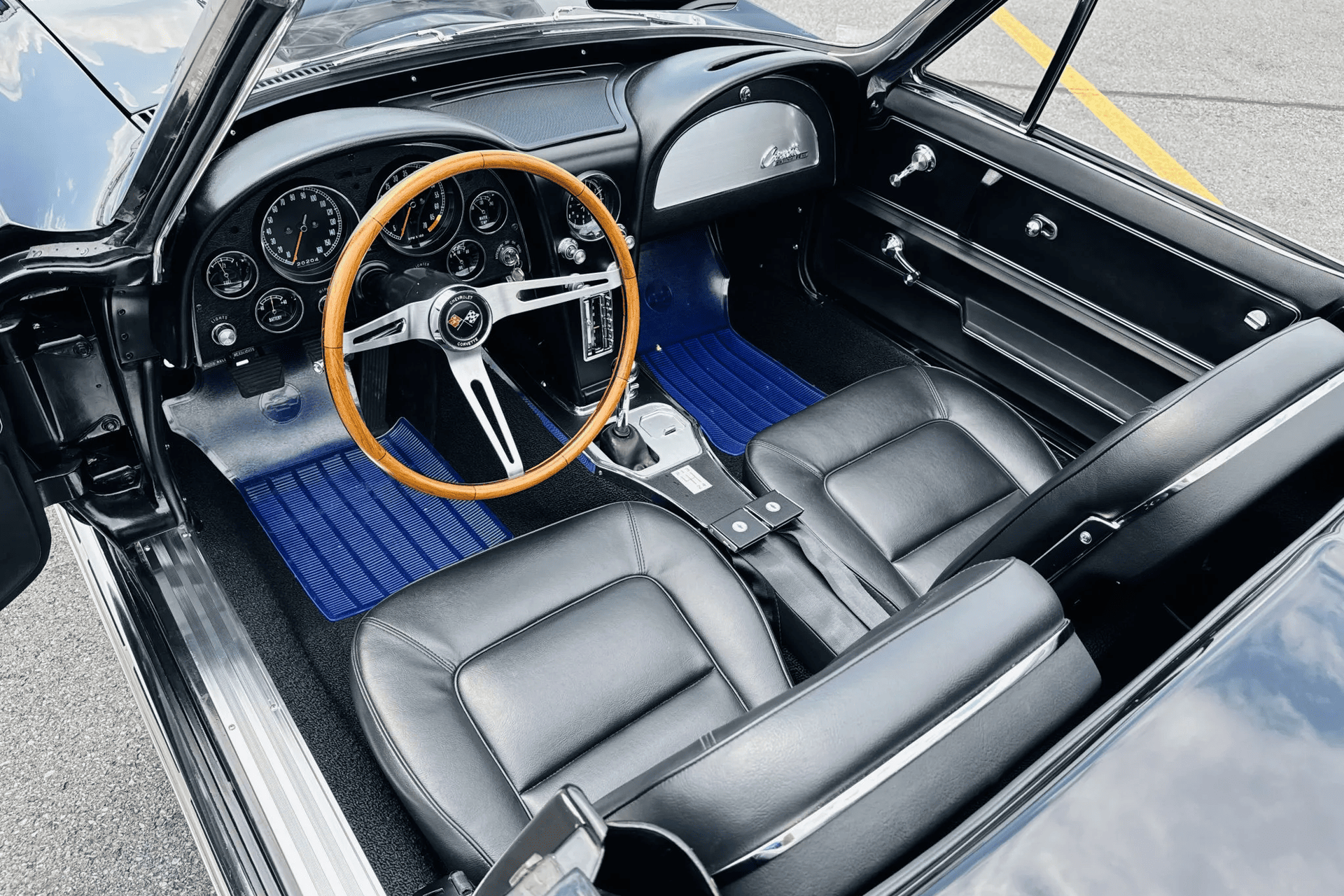 Chevrolet Corvette C2 (Sting Ray) 1965, чёрный, фото 22