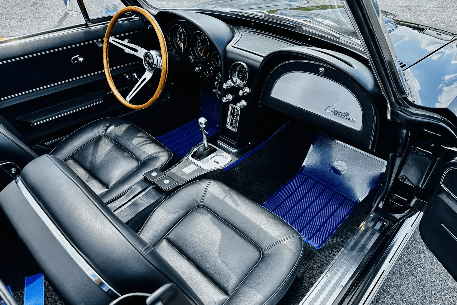 Chevrolet Corvette C2 (Sting Ray) 1965, чёрный, фото 24