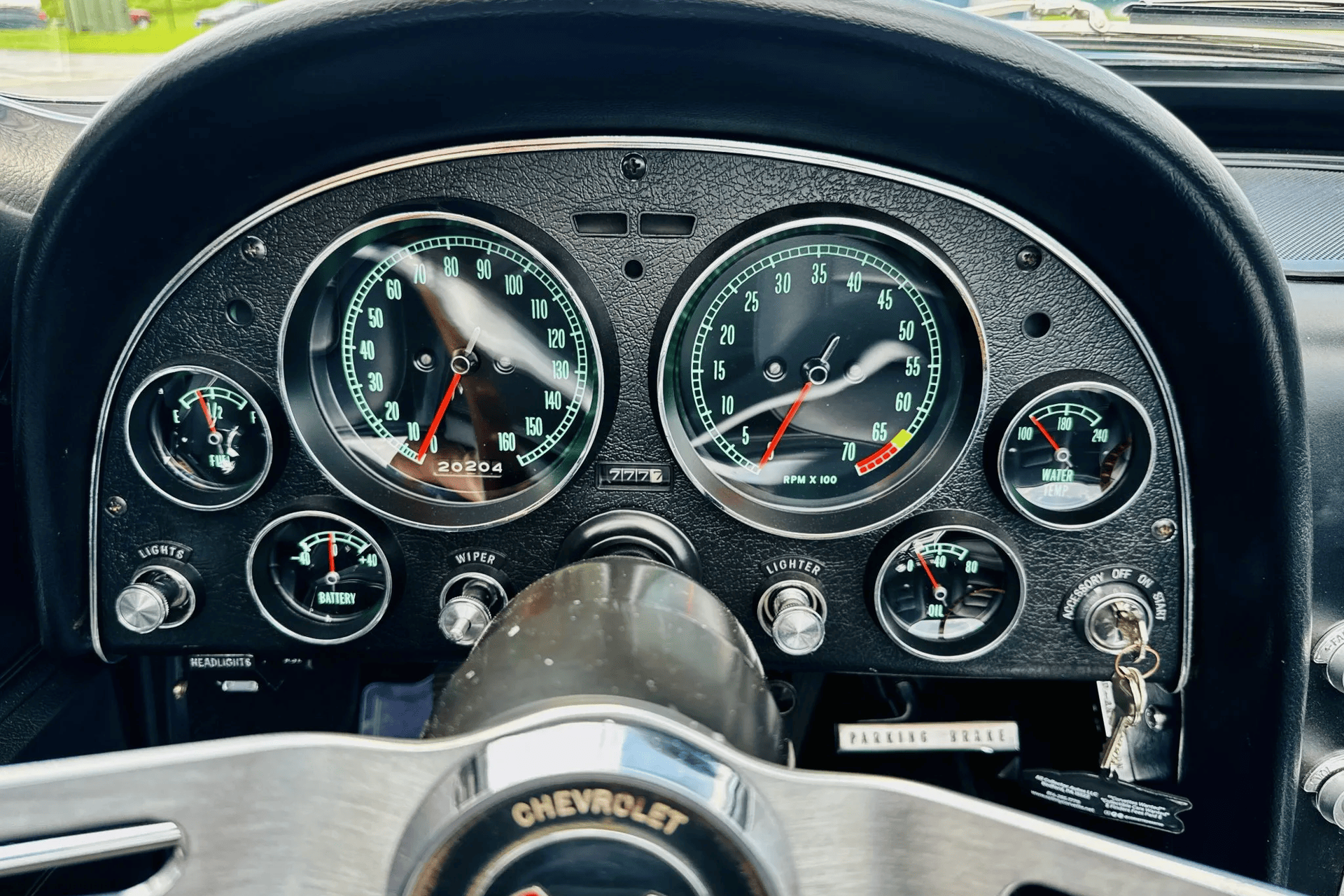 Chevrolet Corvette C2 (Sting Ray) 1965, чёрный, фото 29