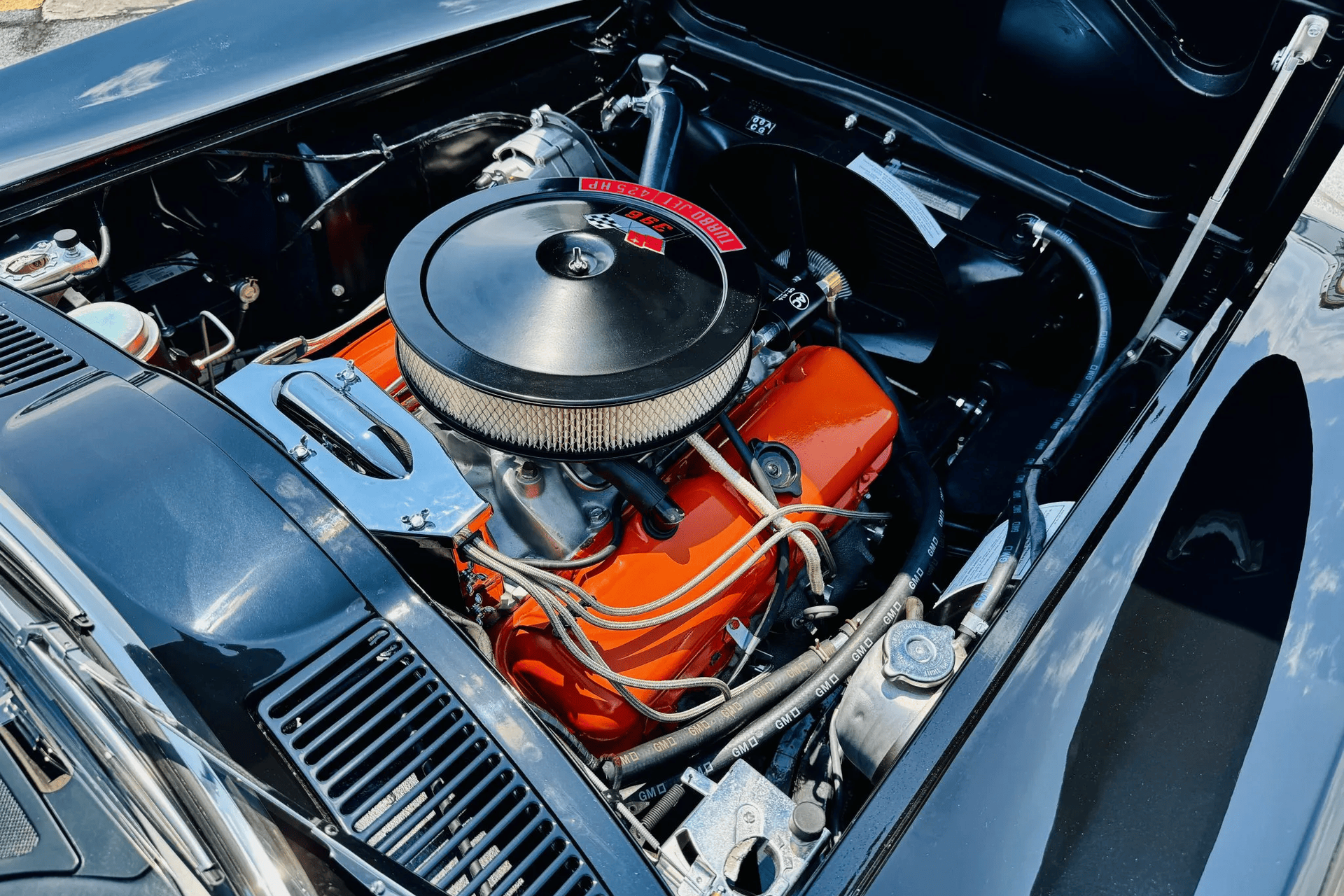 Chevrolet Corvette C2 (Sting Ray) 1965, чёрный, фото 33