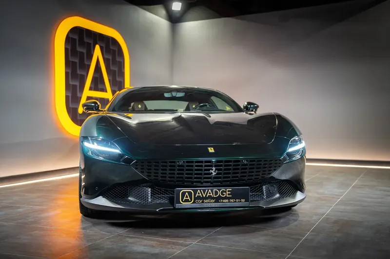 Доступен к заказу Ferrari Roma 2020 3.9 л 620 л.с Бензин: Зелёный, коробка Автомат, привод Задний привод, осмотр и тест-драйв в Москве Roma - фото 3