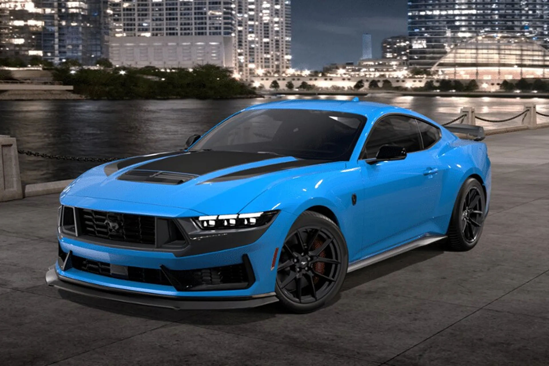 Ford Mustang Dark Horse Premium 2026 5.0 л 500 л.с Бензин, новый авто, Задний привод, Автомат, цвет Синий, страна-производитель — США