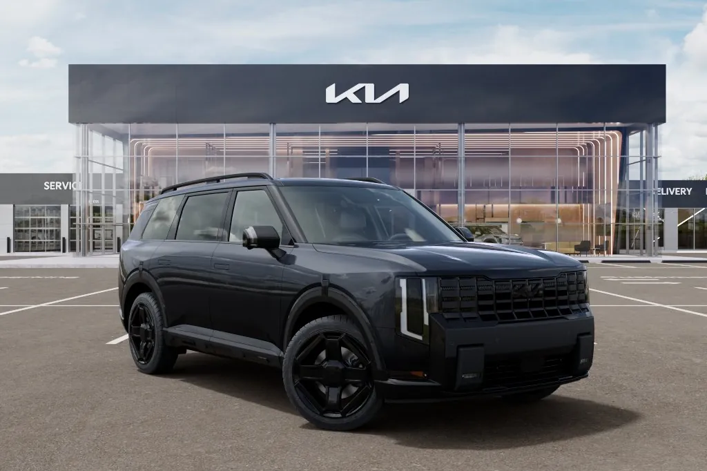 Заказать Kia Telluride Hybrid X-Line SX Prestige 2026 2.5 л 329 л.с Гибрид с пробегом 0 км, Автомат, Полный привод, цвет Чёрный, поставка из США, доставка по РФ Telluride Hybrid X-Line SX Prestige - фото 3