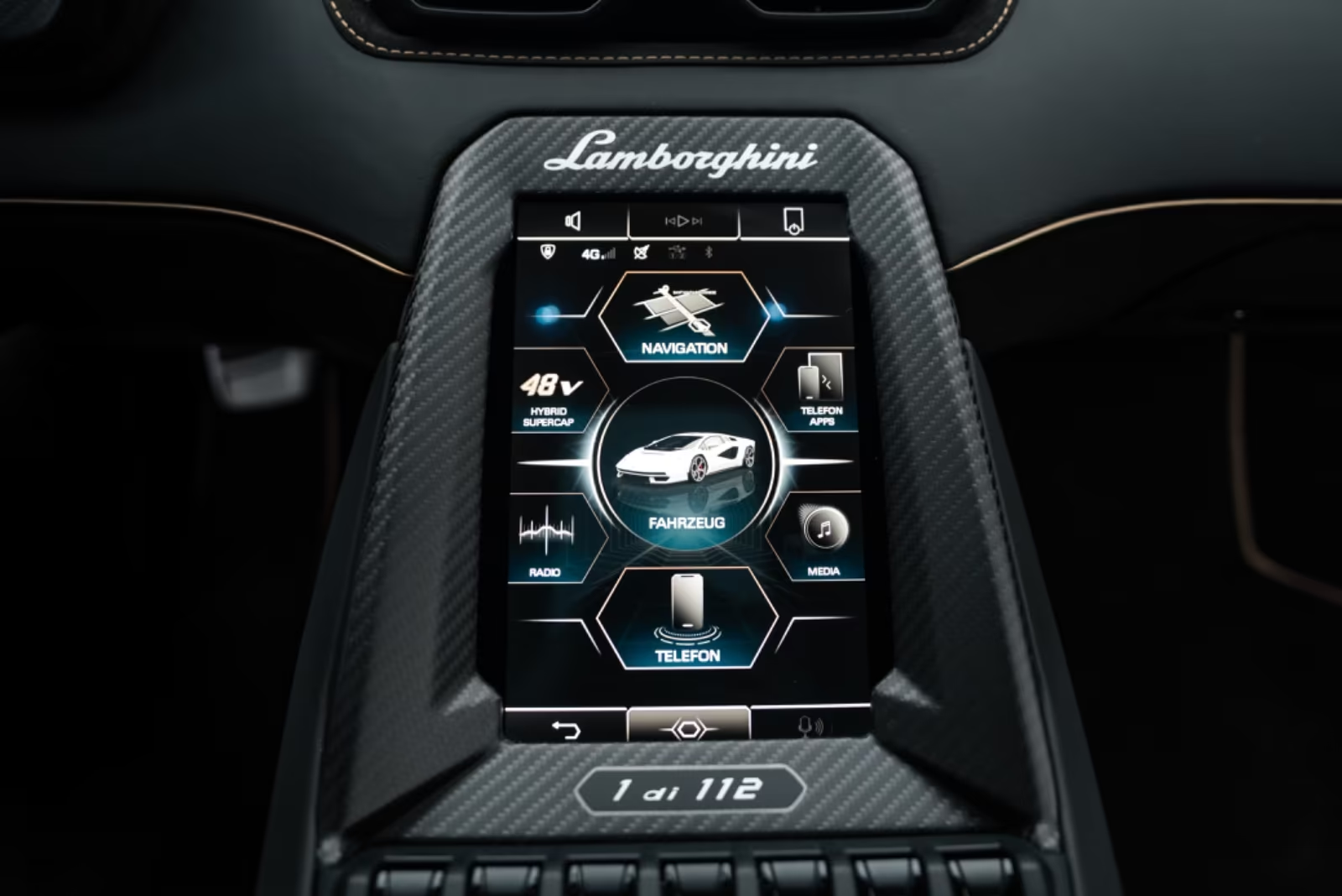 Официальная поставка Lamborghini Countach LPI 800-4 1of112 CARBON 2022 6.5 л 814 л.с Гибрид, Чёрный, Автомат, Полный привод, привезён из Италия