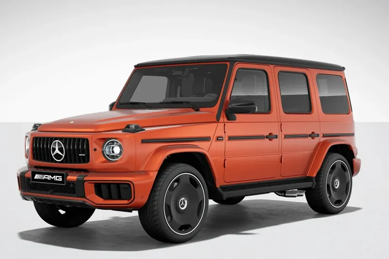 Заказать Mercedes-Benz AMG G63 2026 4.0 л 585 л.с Бензин с пробегом 0 км, Автомат, Полный привод, цвет Оранжевый, поставка из Германия, доставка по РФ AMG G63 - фото 3