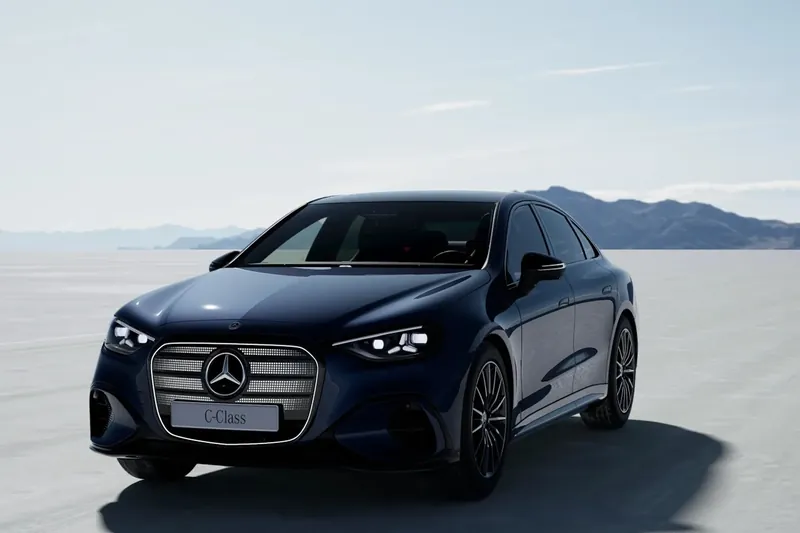 Заказать Mercedes-Benz C-Class C 400 4MATIC elektrisch 2026 0.0 л 489 л.с Электричество с пробегом 0 км, Автомат, Полный привод, цвет Синий, поставка из Германия, доставка по РФ C-Class C 400 4MATIC elektrisch - фото 3