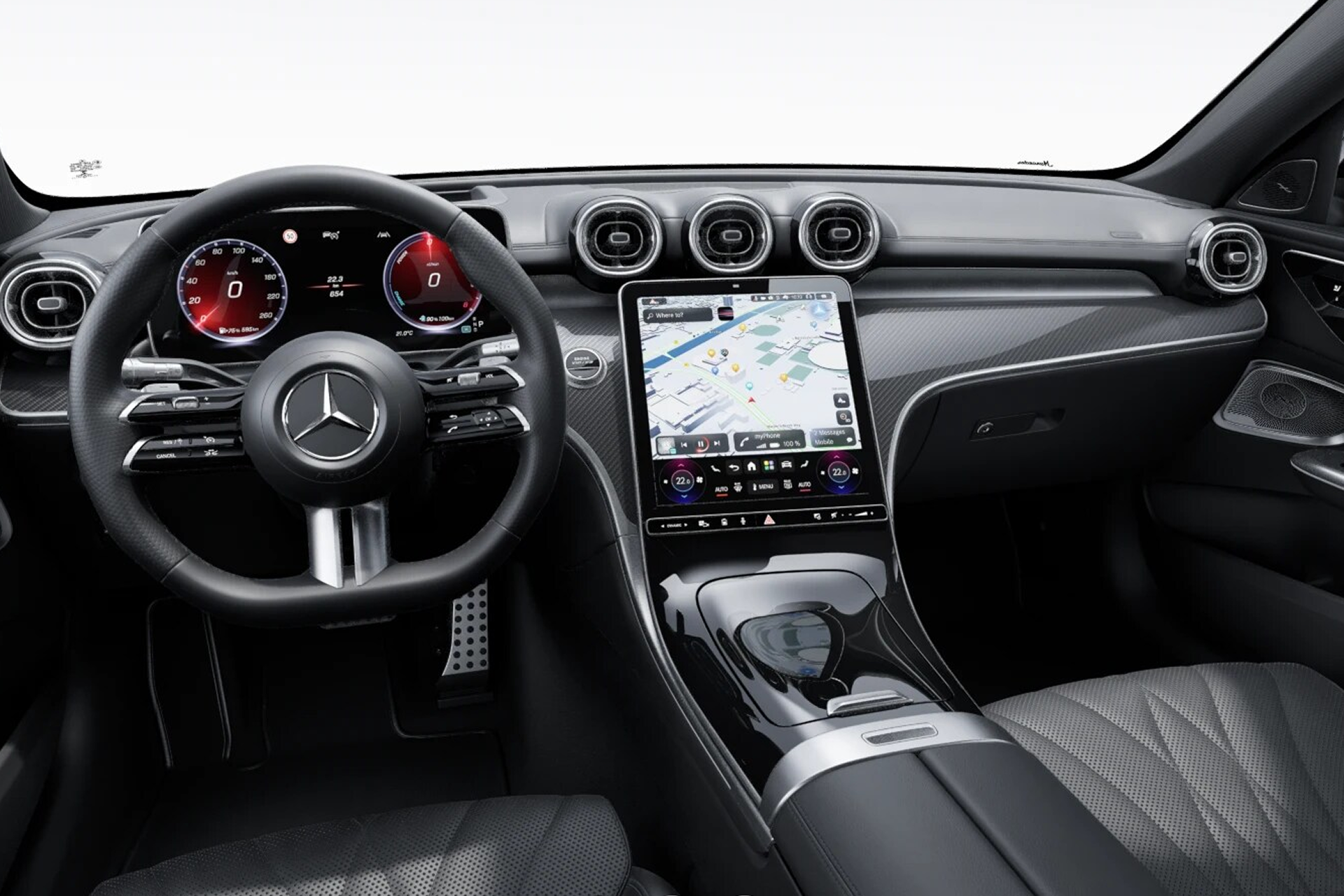 Новый Mercedes-Benz C-Class C 400e 4MATIC T-Modell 2026 2.0 л 394 л.с Гибрид: Полный привод, Серый, коробка — Автомат, привезён из Германия, доставка по регионам, фото 5
