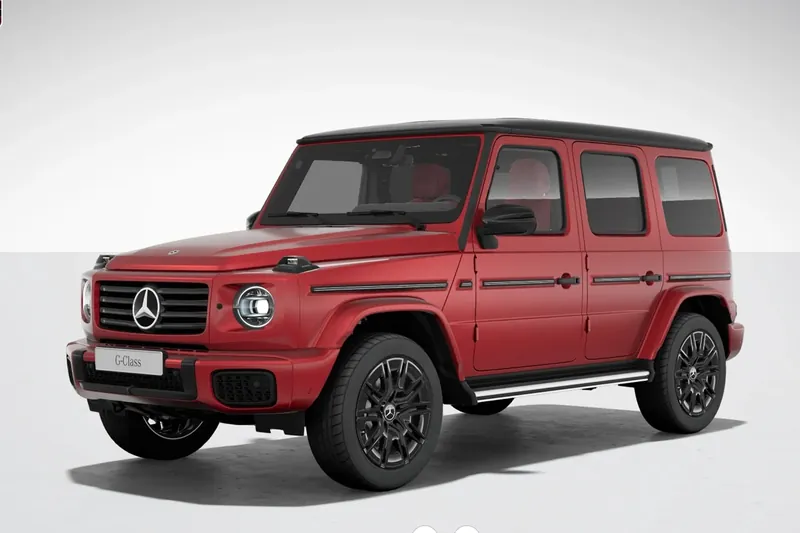 Заказать Mercedes-Benz G 450d MANUFAKTUR 2026 3.0 л 367 л.с Дизель с пробегом 0 км, Автомат, Полный привод, цвет Красный, поставка из Германия, доставка по РФ G 450d MANUFAKTUR - фото 3