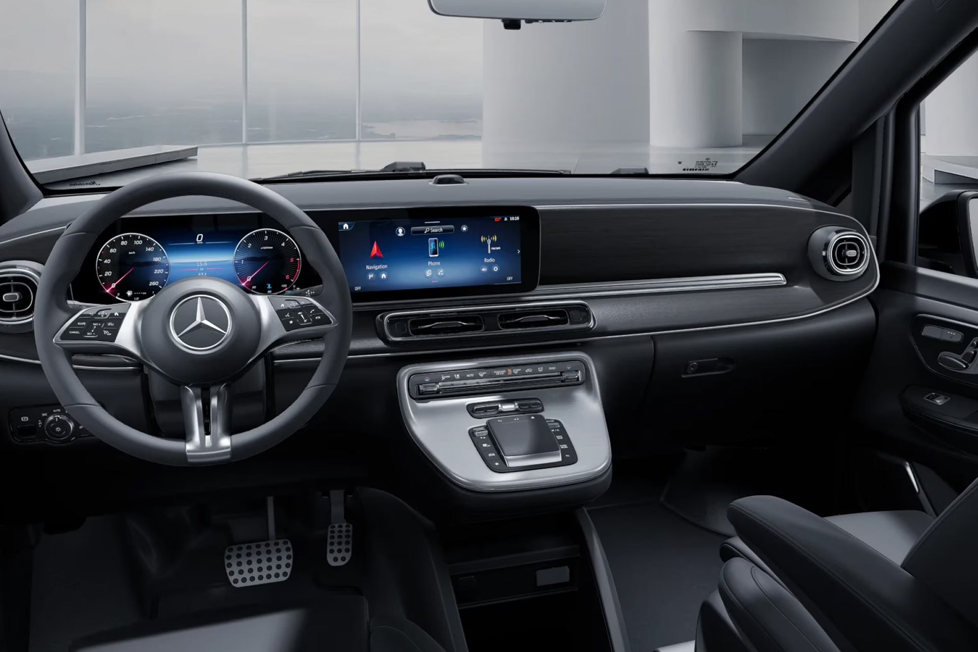 Новый Mercedes-Benz V-Class V 300d Lang 4MATIC EXCLUSIVE 2026 2.0 л 237 л.с Дизель: Полный привод, Чёрный, коробка — Автомат, привезён из Германия, доставка по регионам, фото 5
