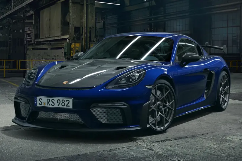 Porsche 718 Cayman GT4 RS 2026 4.0 л 500 л.с Бензин, новый авто, Задний привод, Полуавтомат, цвет Синий, страна-производитель — Германия 718 Cayman GT4 RS - фото 2