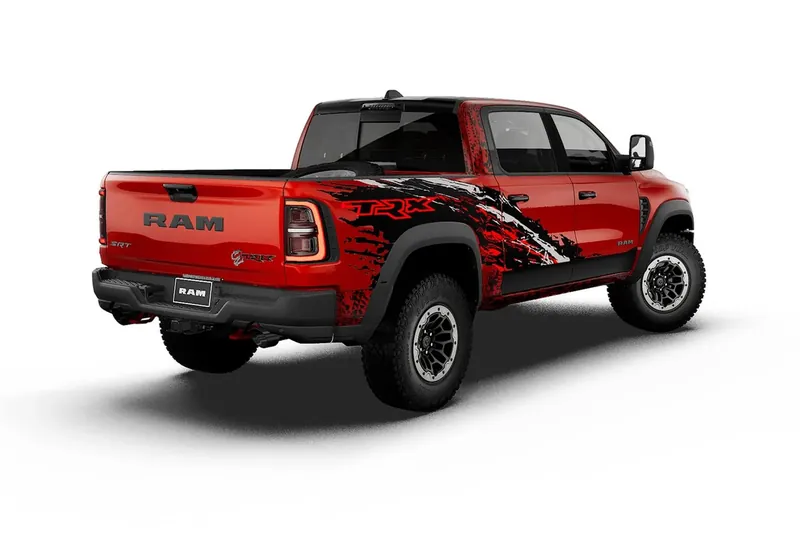 Заказать RAM 1500 TRX SRT, пакет Bloodshot Night Edition 2027 6.2 л 777 л.с Бензин с пробегом 0 км, Автомат, Полный привод, цвет Красный, поставка из США, доставка по РФ 1500 TRX SRT Bloodshot Night Edition - фото 3